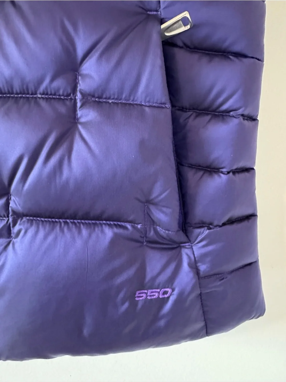The North Face Purple 550 Down Puffer Vest Youth/ Junior Size M (10/12)